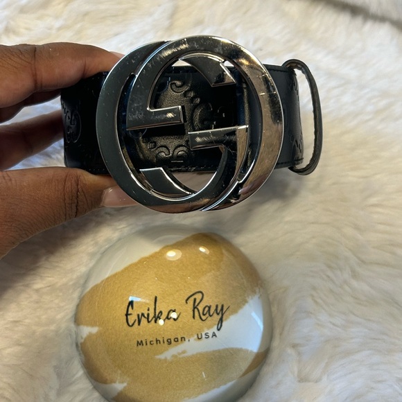 Gucci Black Guccissima Leather Belt - Picture 14 of 16